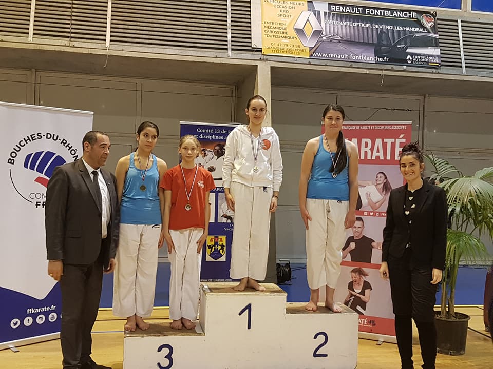 catégorie espoir  l'argent pour Mendy et le bronze pour Sakina